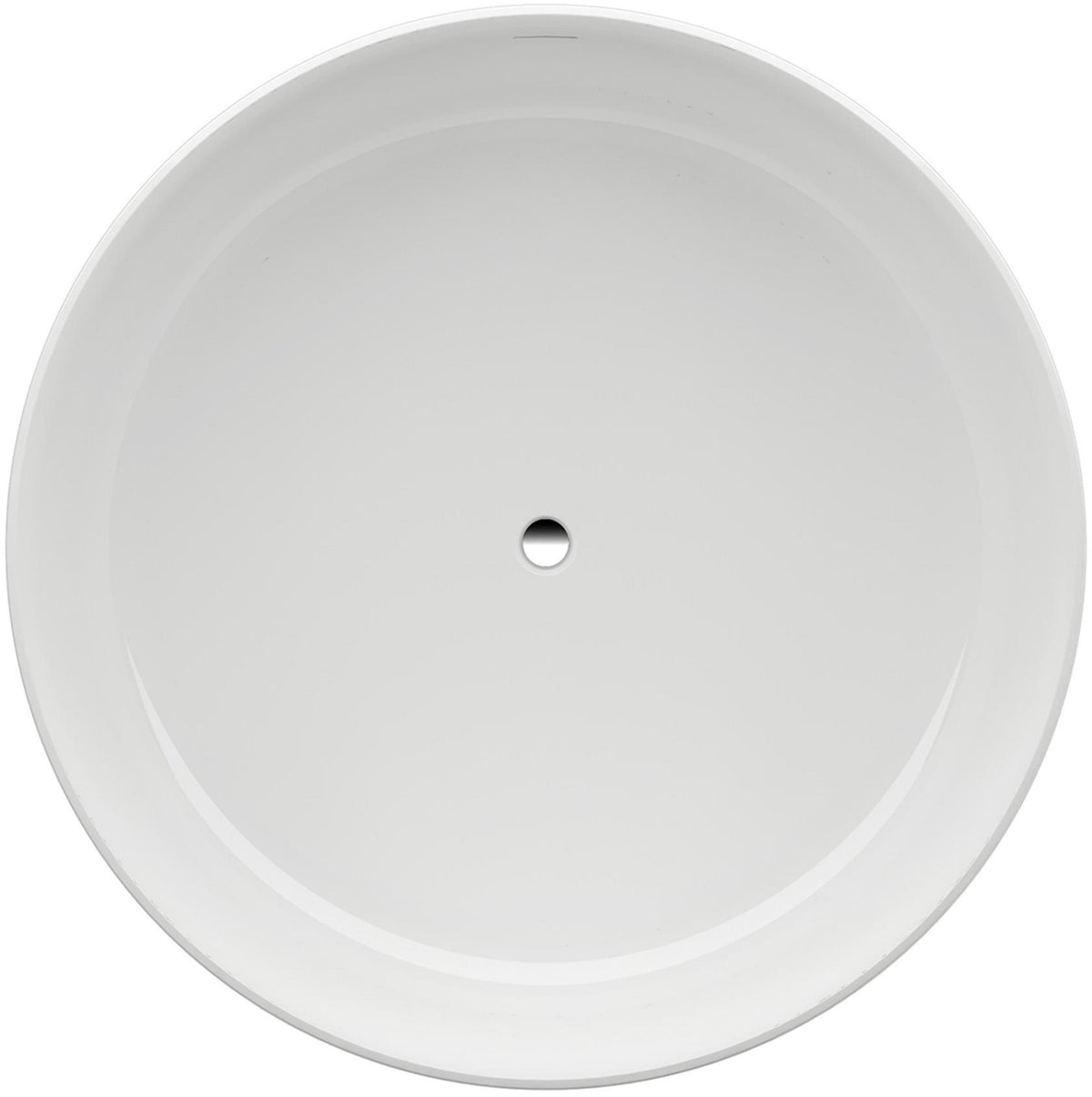 LAUFEN Badewanne VAL 1300x1300 mm rund freistehend weiß aus Mineralwerkstoff