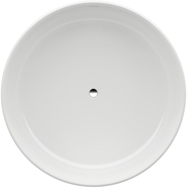 LAUFEN Badewanne VAL 1300x1300 mm rund freistehend weiß aus Mineralwerkstoff