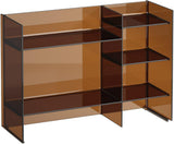 LAUFEN Regal KARTELL 750 x 265 x 530 mm in Bernstein – Freistehendes Designer-Regal von Ludovica & Roberto Palomba