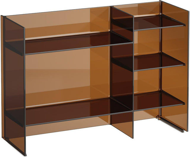 LAUFEN Regal KARTELL 750 x 265 x 530 mm in Bernstein – Freistehendes Designer-Regal von Ludovica & Roberto Palomba