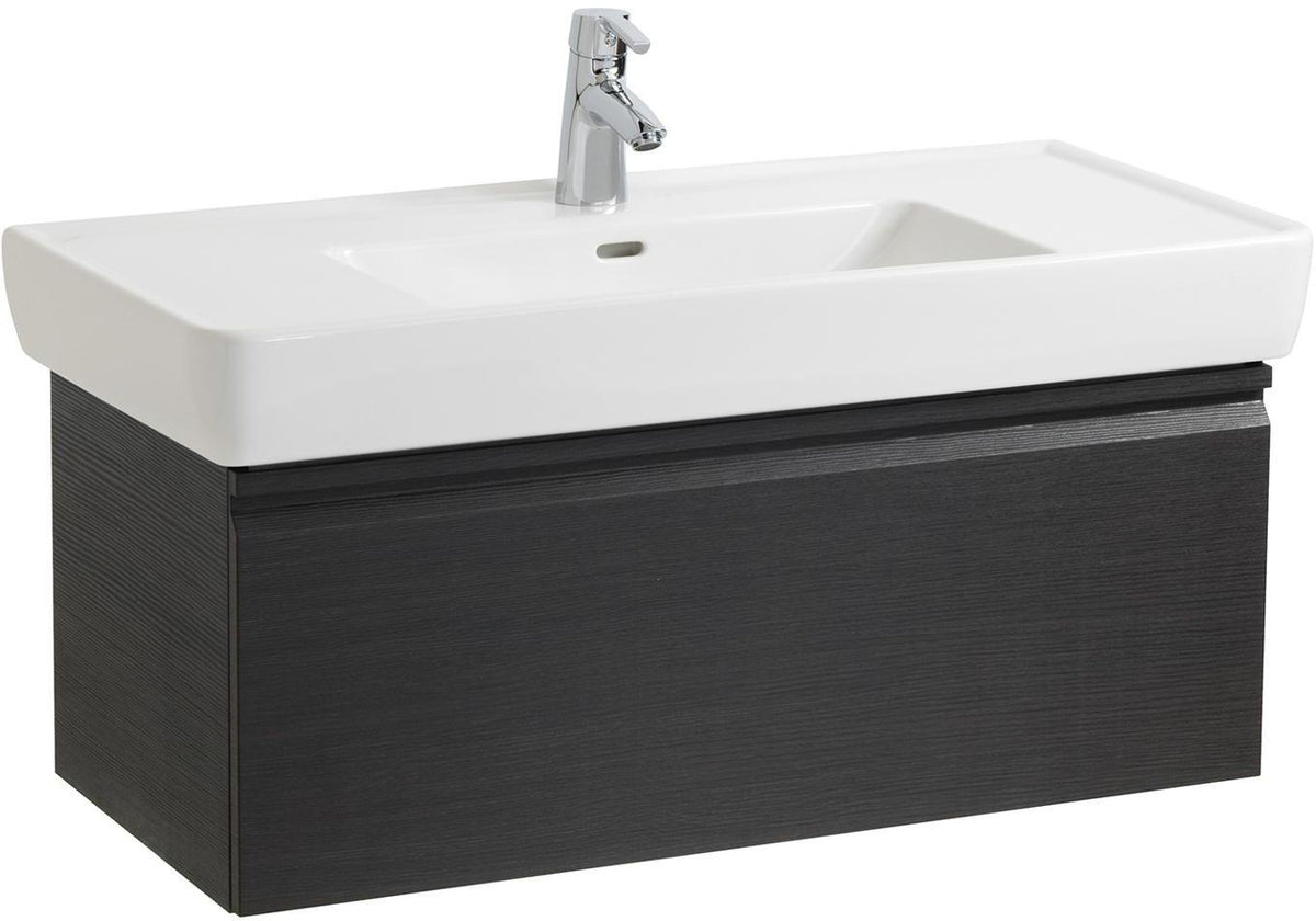 LAUFEN PRO A Waschtischunterbau 450 mm Wenge mit Schublade und Griffmulde