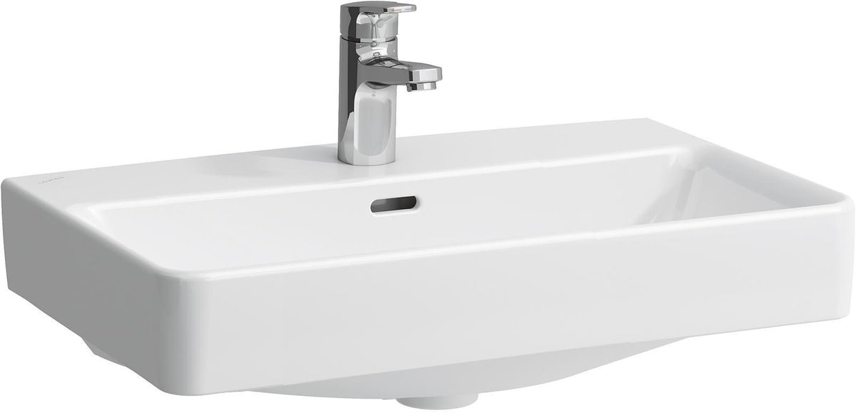 LAUFEN PRO S Waschtisch-Schale 600x380mm mit Überlauf und 1 Hahnloch in Weiß