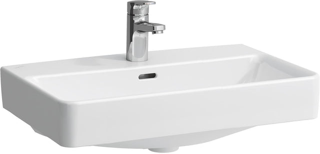 LAUFEN PRO S Waschtisch-Schale 600x380mm mit Überlauf und 1 Hahnloch in Weiß