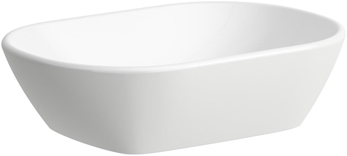 LAUFEN Waschtisch-Schale LUA 500x355 mm mit Überlauf weiß – Designer-Aufsatzbecken von Toan Nguyen
