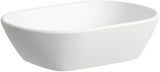 LAUFEN Waschtisch-Schale LUA 500x355 mm mit Überlauf weiß – Designer-Aufsatzbecken von Toan Nguyen
