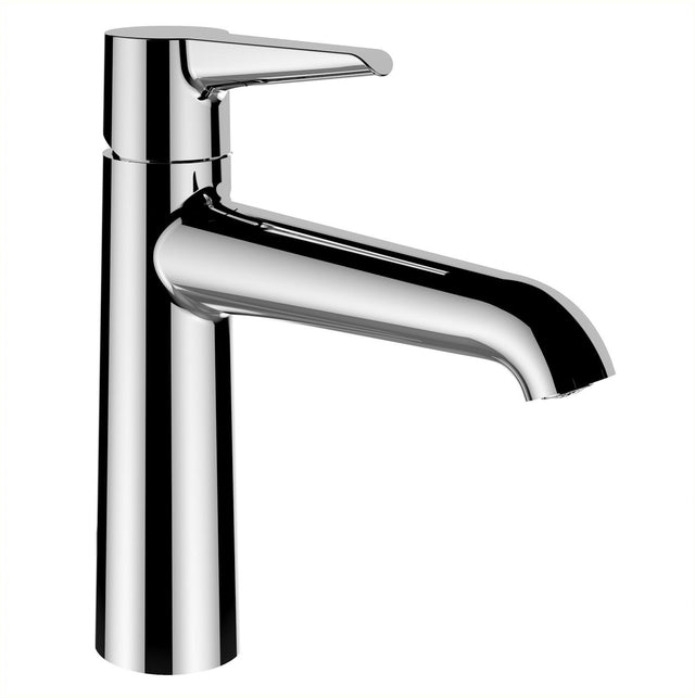 Laufen Einhand-Waschtischmischer VAL chrom 140 mm ohne Ablaufgarnitur – Einhandhebelmischer für 1 Hahnloch