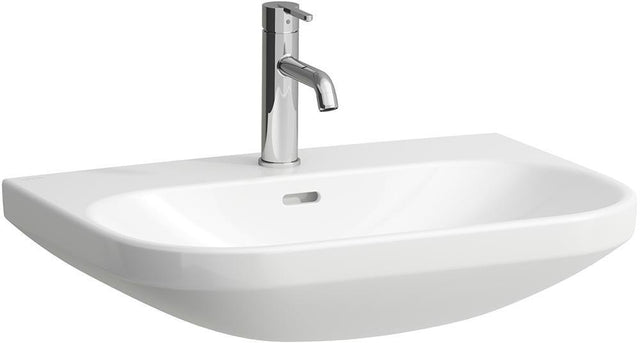 LAUFEN Waschtisch LUA 65x46 cm mit Überlauf, 1 Hahnloch, pergamon – Designer-Keramik