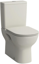 LAUFEN Stand-WC Kombination LUA 360x650mm spülrandlos weiß – Tiefspüler mit waagerechtem oder senkrechtem Abgang