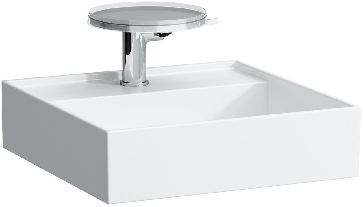 LAUFEN Handwaschbecken KARTELL 460x460mm weiß ohne Überlauf, 1 Hahnloch