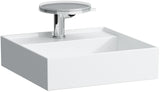 LAUFEN Handwaschbecken KARTELL 460x460mm weiß ohne Überlauf, 1 Hahnloch