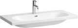 LAUFEN Aufsatzwaschtisch LUA 1000 x 460 mm in Pergamon – ohne Hahnloch, mit Überlauf