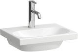 LAUFEN Handwaschbecken LUA 45x34 cm unterbaufähig mit Überlauf 1 Hahnloch pergamon