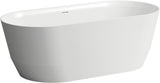 LAUFEN PRO Freistehende Badewanne 1650x750mm weiß Mineralwerkstoff oval 2-Sitzer