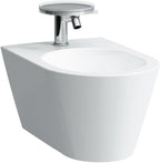 ohne Beschichtung / weiß / Laufen Wandbidet KARTELL 1 Hahnloch-Ausführung weiß