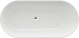 LAUFEN KARTELL freistehende Badewanne 1715 x 815 mm weiß Mineralwerkstoff