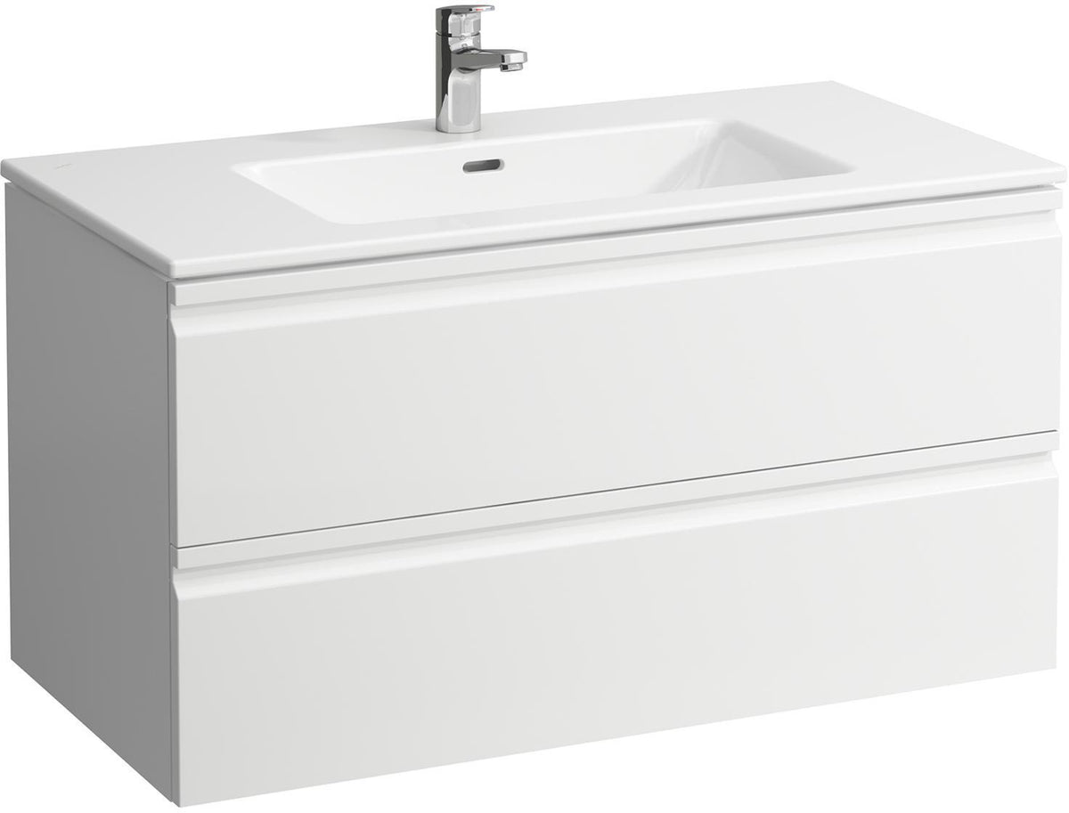 LAUFEN PRO S Waschtischset 1000 mm mit Unterschrank, 2 Schubladen, weiß matt