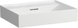 LAUFEN Waschtisch KARTELL 600x460mm Unterbau mit Überlauf, 1 Hahnloch, weiß