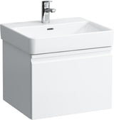 LAUFEN PRO S Waschtischunterbau 520 x 390 x 450 mm, 1 Schublade, weiß matt, mit Handtuchhalter
