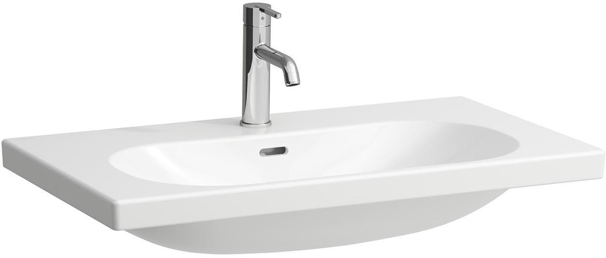 LAUFEN Waschtisch LUA 80x46 cm unterbaufähig mit Überlauf und 1 Hahnloch in Pergamon