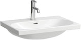 LAUFEN Waschtisch LUA 650x460 mm unterbaufähig mit Überlauf und 1 Hahnloch in Pergamon