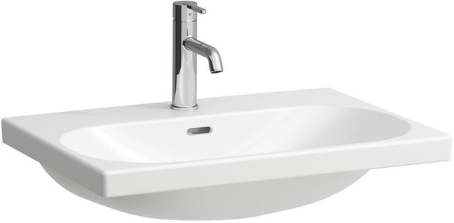 LAUFEN Waschtisch LUA 650x460 mm unterbaufähig mit Überlauf und 1 Hahnloch in Pergamon