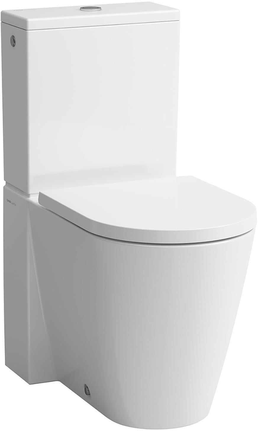LAUFEN Stand-WC-Kombination KARTELL LAUFEN spülrandlos weiß 660x370x430 mm