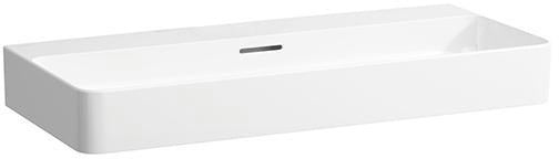 LAUFEN Aufsatzwaschtisch VAL 950x420 mm mit Überlauf, weiß, 1 Hahnloch, Sanitärkeramik