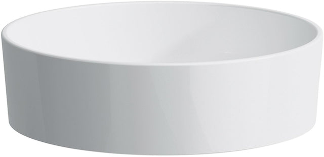 LAUFEN Waschtisch-Schale KARTELL 420x420x135 mm weiß ohne Hahnloch – Aufsatzwaschtisch von Ludovica & Roberto Palomba
