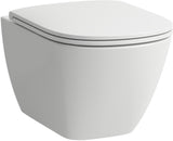 LAUFEN LUA Wand-Tiefspül-WC Set spülrandlos mit WC-Sitz, weiß – 12 Stück Pack