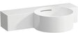 LAUFEN Handwaschbecken VAL 550x315mm ohne Hahnloch, Ablage links, weiß – schneidbar bis 43 cm
