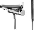 LAUFEN Einhand-Bademischer KARTELL Disc für Simibox 1-point chrom – Unterputz-Wannenmischer