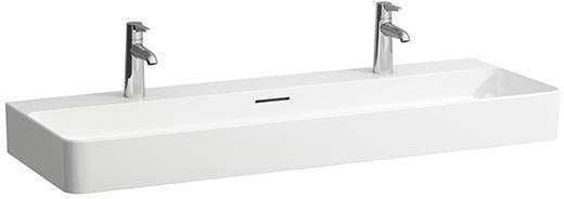 LAUFEN Waschtisch VAL 1200x420mm mit Überlauf, 1 Hahnloch, weiß – Wandmontage