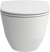 LAUFEN PRO KOMPAKT Wand-Tiefspül-WC Set spülrandlos, verdeckte Befestigung, inkl. WC-Sitz
