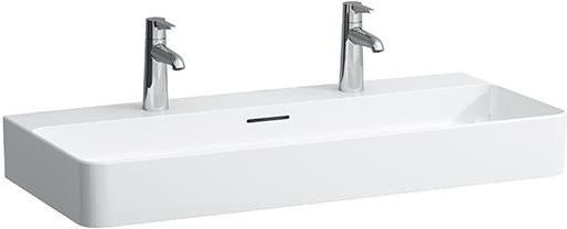 LAUFEN Waschtisch VAL 950x420mm mit Überlauf, 1 Hahnloch, weiß – Wandmontage