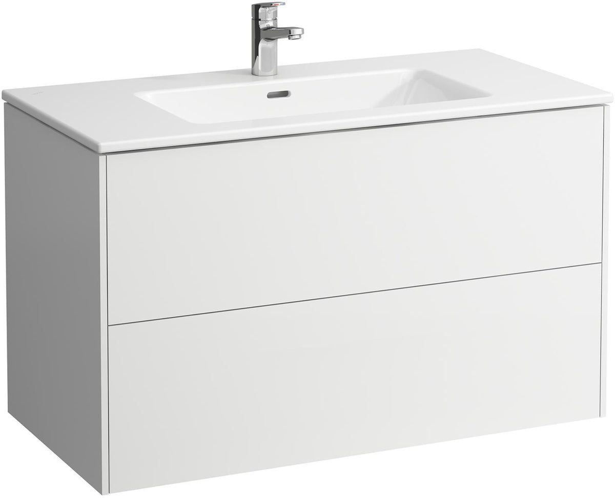 LAUFEN Waschtisch PRO S BASE mit Unterbau 1000x500 mm, 2 Schubladen, weiß matt