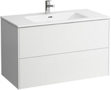 LAUFEN Waschtisch PRO S BASE mit Unterbau 1000x500 mm, 2 Schubladen, weiß matt