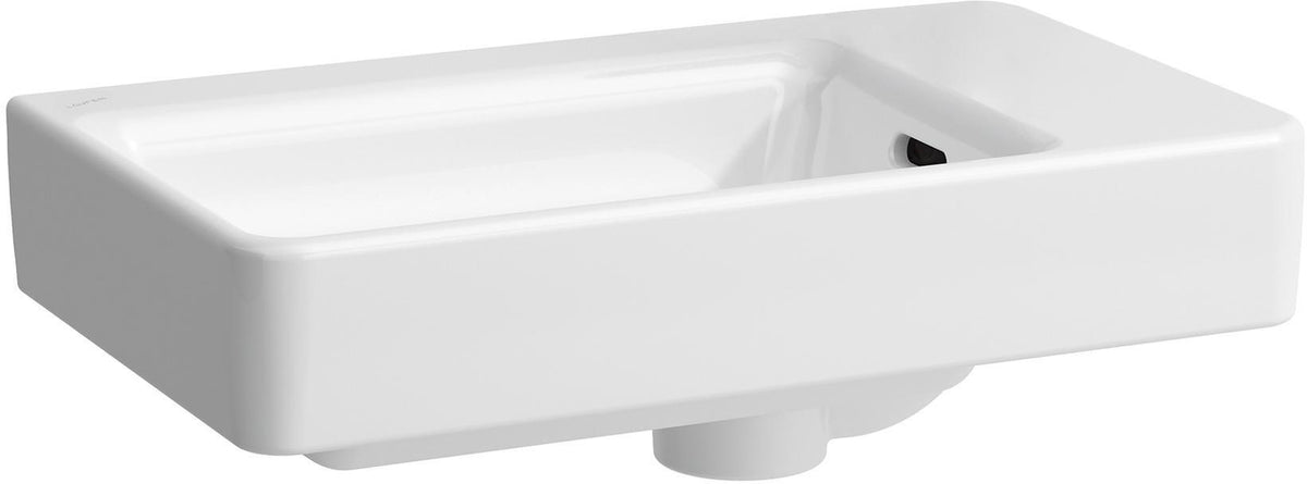 LAUFEN PRO S Handwaschbecken 480x280 mm asymmetrisch, 1 Hahnloch rechts, mit Überlauf, weiß