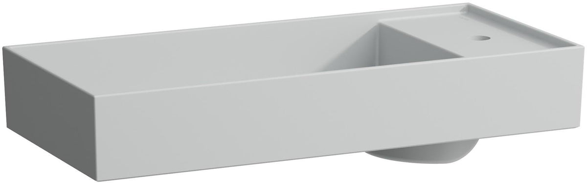 LAUFEN Waschtisch-Schale Kartell 750x350 mm mit Armaturenbank rechts, 1 Hahnloch, ohne Überlauf, weiß