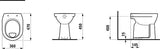 LAUFEN PRO Stand-WC flach erhöht 470x360x450 mm weiß Sanitärkeramik