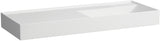 LAUFEN Waschtisch KARTELL LAUFEN 1200x460mm Ablage links ohne Überlauf 1 Hahnloch weiß