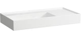 LAUFEN Waschtisch KARTELL 900x460mm Ablage rechts ohne Überlauf 1 Hahnloch weiß