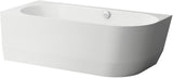 LAUFEN PRO Einbau-Badewanne 1800x800 mm weiß – Eckversion links, Marbond