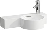 LAUFEN Handwaschbecken VAL 550x315mm 1 Hahnloch rechts, Ablage links, schneidbar, weiß