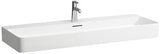 LAUFEN Waschtisch VAL 1200x420mm mit Überlauf, 1 Hahnloch, weiß – Wandmontage