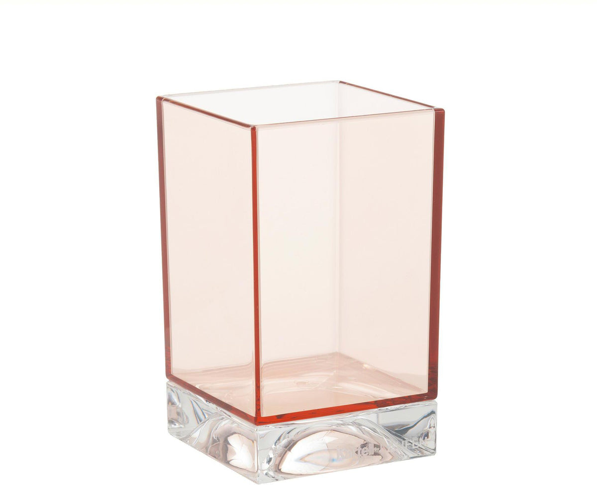 LAUFEN Becher KARTELL BOXY 70 x 70 x 120 mm kristallklar aus Kunststoff