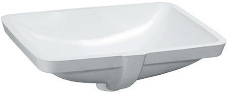 LAUFEN PRO A Einbauwaschtisch 490 x 360 mm, ohne Hahnloch, mit Überlauf, weiß