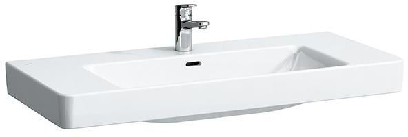 LAUFEN PRO S Aufsatzwaschtisch 1050x460 mm mit Überlauf, 1 Hahnloch, weiß – Vetica Design