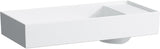 LAUFEN Waschtisch-Schale KARTELL 750x350 mm mit Armaturenbank rechts, 1 Hahnloch, weiß