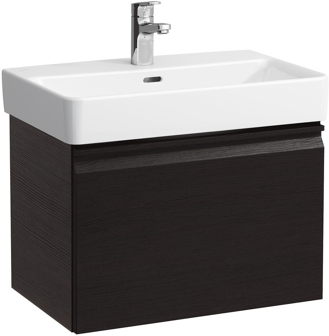 LAUFEN PRO S Waschtischunterbau 550 x 390 x 370 mm Wenge mit Schublade und Innenschublade