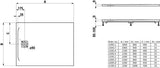 LAUFEN PRO Duschwannen-Set 900x900x30 mm weiß – Mineralguss mit Gelcoat, Ablauf seitlich